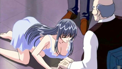 Busty teenage beauty fucked by two mature dudes