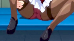 Flexible cartoon babe double penetrated in hot hentai porn