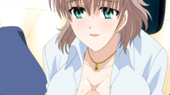 Glamour Hentai chick waving their breasts over the face of a young man