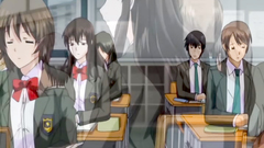 Busty Asian school girl licks cock and gives a deepthroat to her horny classmate