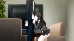 Busty Asian school girl licks cock and gives a deepthroat to her horny classmate