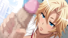 Horny school girl in hot hentai porn blows a big cock