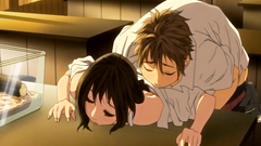 Brunette girl with big breasts and wet pussy enjoys hairy cock