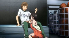 Horny schoolgirl in sexy glasses sucks and ride a big dick