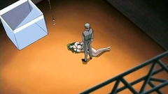 Horny hentai slave does everything her master wants