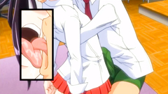 Delightful brunette schoolgirl and her first oral foreplay