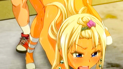 Lustful sexual addicted schoolgirl fucks in public - hentai school porn