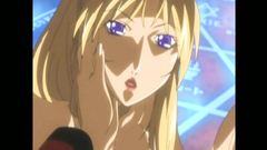 Hot blue-eyed blonde girl with beautiful tits in the erotic xxx toon