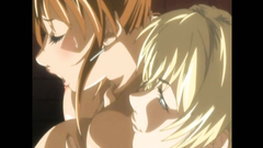 Hot blue-eyed blonde girl with beautiful tits in the erotic xxx toon