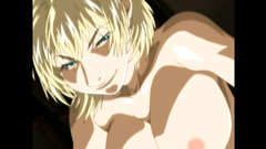 Hot blue-eyed blonde girl with beautiful tits in the erotic xxx toon