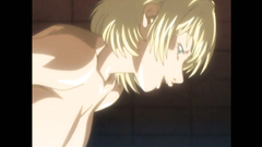 Hot blue-eyed blonde girl with beautiful tits in the erotic xxx toon