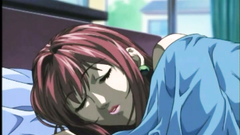 Wet dreams of big breasted redhead gal - oral temptation in hentai toon