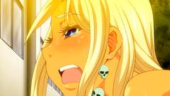 Awesome naked blonde chick fucks hard on the street