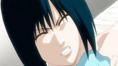 Short-haired brunette seduced by her older step-brother