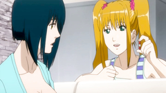 Short-haired brunette seduced by her older step-brother