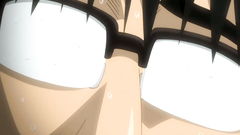 He squeezes her tits hard before starts to fuck her