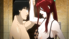 He squeezes her tits hard before starts to fuck her