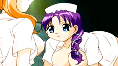 Horny lesbian nurses play with sex toys and masturbate