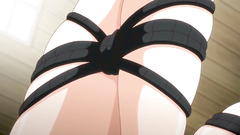 Bondaged beauty masturbated till orgasm in hentai toon