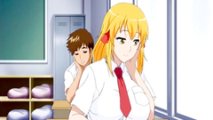 Interesting hentai ero comics with busty blonde