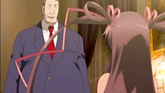 Submissive young girl and brutal experienced man