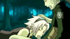 Horned Sakura deeply swallows Naruto dick in a dark forest