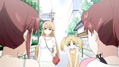 Young and seductive babes have sex in the hot springs