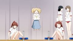 Barely legal teenage cuties undressing at school