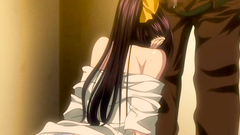 Brutal banging ends with a creampie for a busty slut in the sex toon