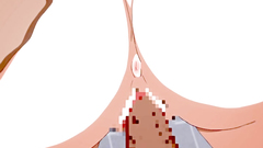 Busty hentai schoolgirl gets creamed after toilet fuck