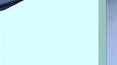 SHort-haired teen with tied arms fucked from behind