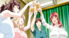 Really busty horny sluts getting drilled in different positions