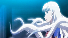 Busty brunette teen gets attacked by tentacles and feels good