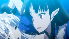 Blonde elvish princess gets orgasm from pounding with naughty brunette