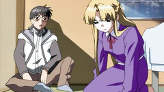 Blonde hentai babe spreads legs for pounding