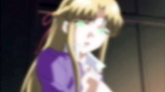 Blonde hentai babe spreads legs for pounding