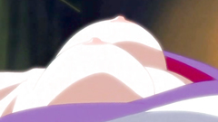 Short-haired busty brunette gal passionately drilled on the bed