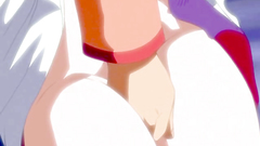 Short-haired busty brunette gal passionately drilled on the bed