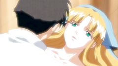 Long-legged blonde doll seduced for a nice fuck