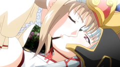 Redhead babe with big tit and cock fucks blonde cutie