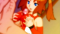 Redhead cutie know how to please a man on her knees