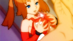 Redhead cutie know how to please a man on her knees