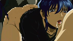 Tanned babe with nice ass gets pussy fucked in hardcore 3some