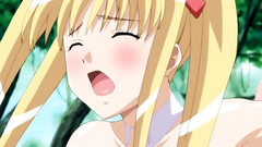 Petite blonde teen gets nailed in all her holes in the jungles