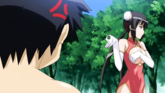 Busty brunette hentai chick needs some cock