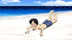 Young cuties passionate bang on the fresh air