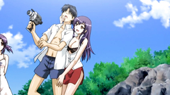 Young cuties passionate bang on the fresh air