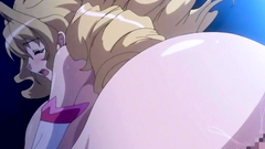 Naughty blonde slut with big butt and tits fucks nicely