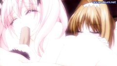 Young and wonderful girls in erotic threesome fuck