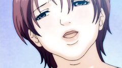 Short-haired busty slut can't hold her lust anymore